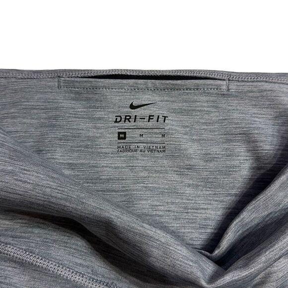Nike Women's Gray Nike One Tight Dri-Fit Mid Rise Performance Leggings Size Medi - Picture 2 of 5